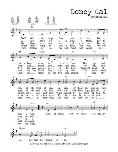 Doney Gal (Traditional Folk / Cowboy Song)