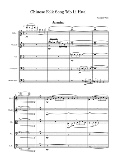 Chinese Folk Song 'Mo Li Hua'