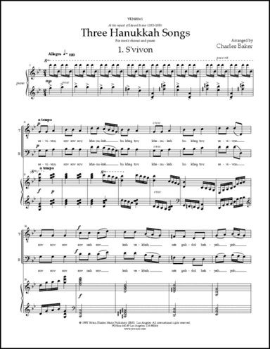 Hanukkah Songs, Three