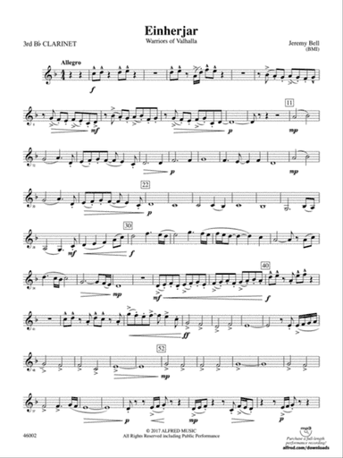 Einherjar: 3rd B-flat Clarinet