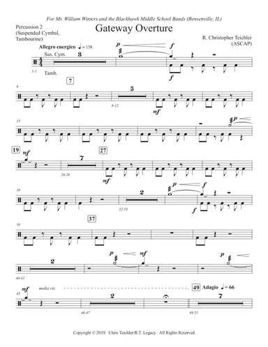Gateway Overture: 2nd Percussion