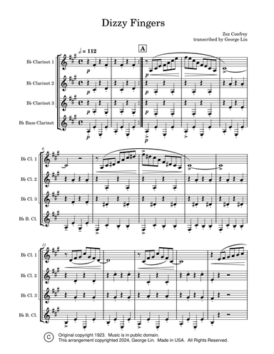Dizzy Fingers Rag
