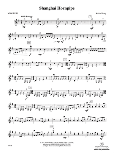 Shanghai Hornpipe: 2nd Violin