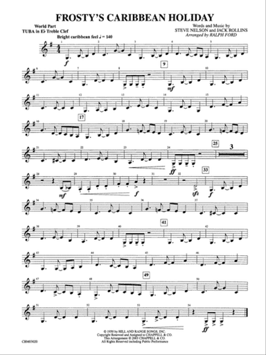 Frosty's Caribbean Holiday: (wp) E-flat Tuba T.C.