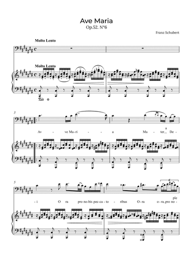 Ave Maria Schubert - Baritone in C#