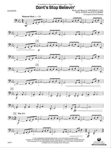 Don't Stop Believin': Bassoon
