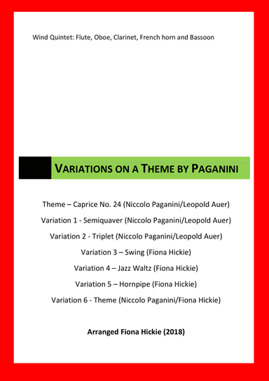 Variations on a Theme by Paganini