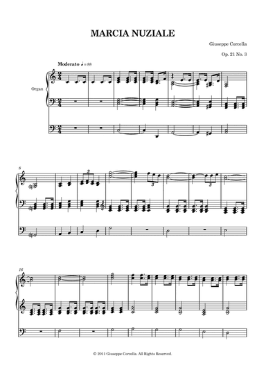 Marcia Nuziale, Op. 21 No. 3