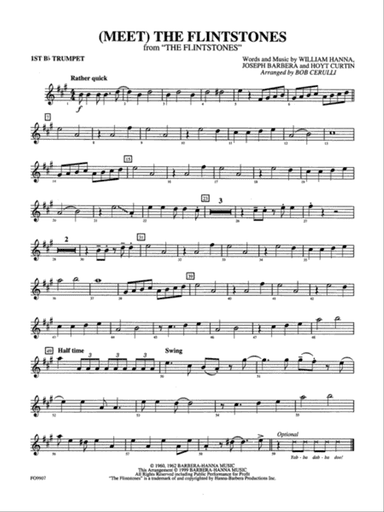 (Meet) The Flintstones: 1st B-flat Trumpet