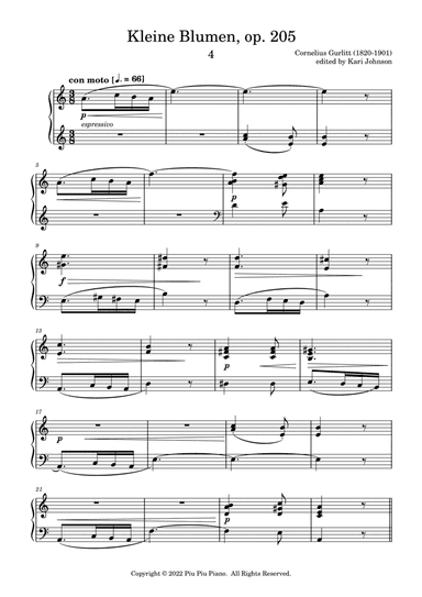 Kleine Blumen, op. 205, no. 4