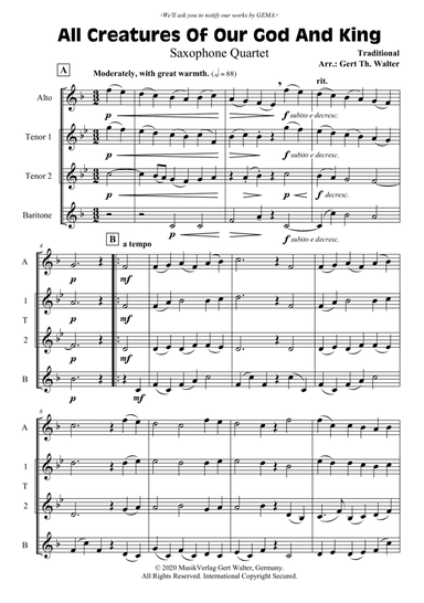 All Creatures Of Our God And King