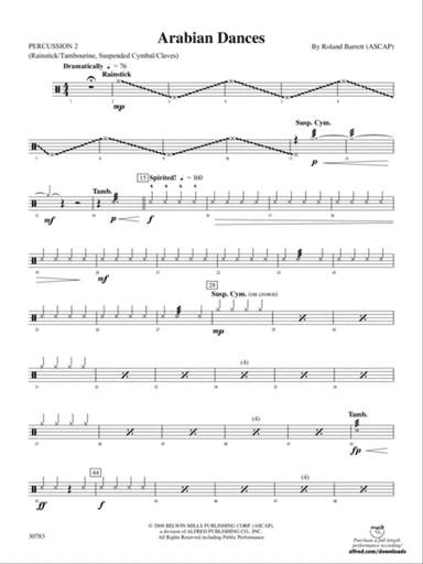 Arabian Dances: 2nd Percussion