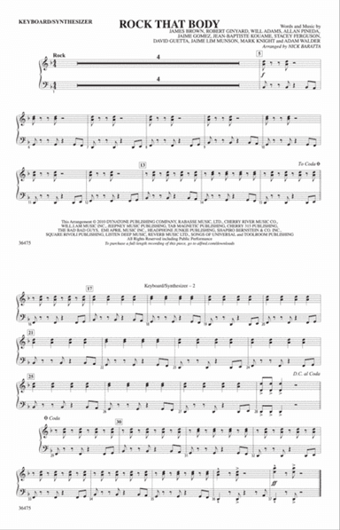 Rock That Body: Keyboard/Synthesizer