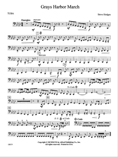 Grays Harbor March: Tuba