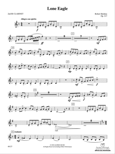 Lone Eagle: 2nd B-flat Clarinet