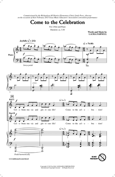 Come To The Celebration