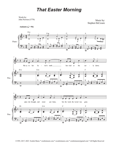 That Easter Morning (Unison choir)