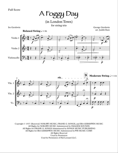 A Foggy Day (In London Town) from A DAMSEL IN DISTRESS