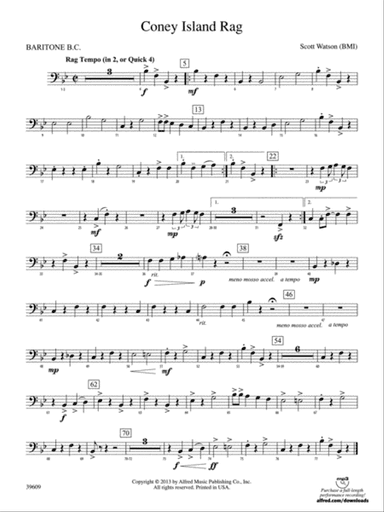 Coney Island Rag: Baritone B.C.