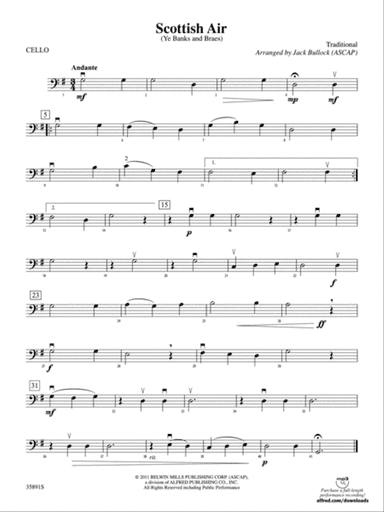Scottish Air: Cello