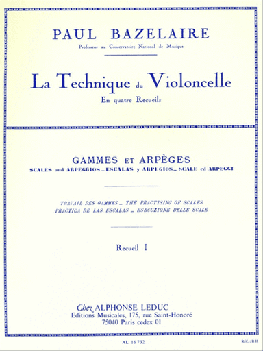Cello Method - Scales And Arpeggios, Volume 1