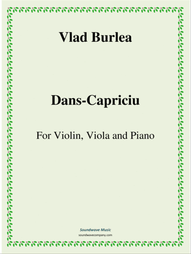 Dans-Capriciu (Violin, Viola and Piano)