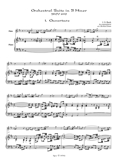 Suite in B minor, for Flute and Piano