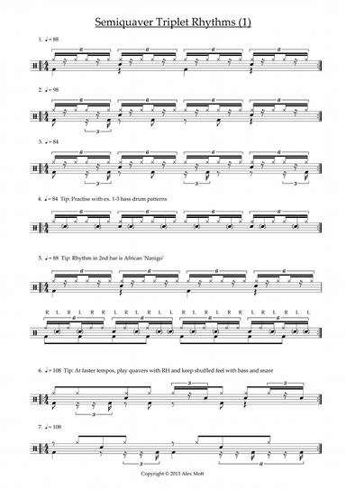 Semiquaver Triplet Rhythms (1)