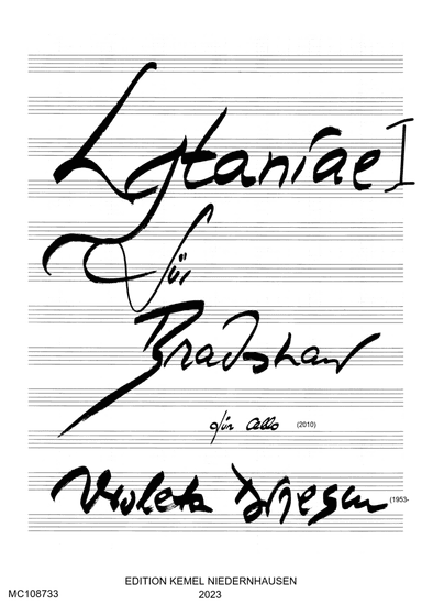 Lytaniae I für Bradshaw