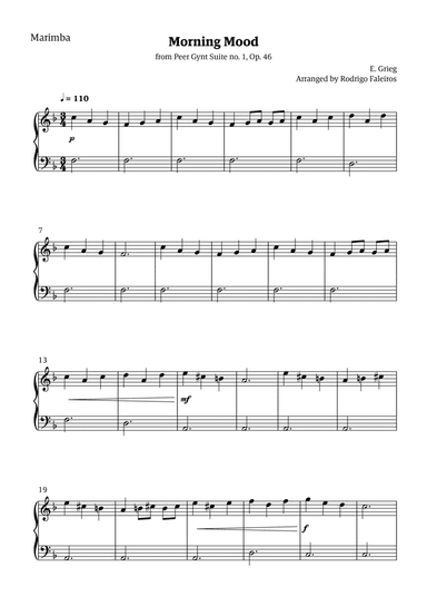 Morning Mood (solo marimba - level 3)