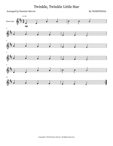 Twinkle, Twinkle Little Star