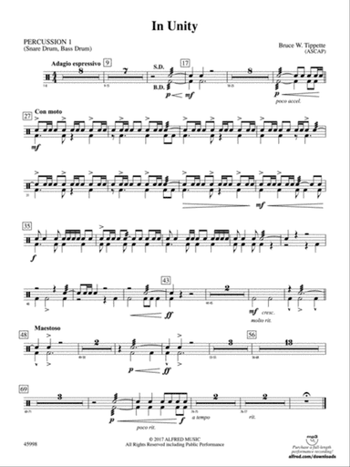 In Unity: 1st Percussion