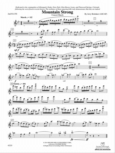 Mountain Strong: 2nd Flute