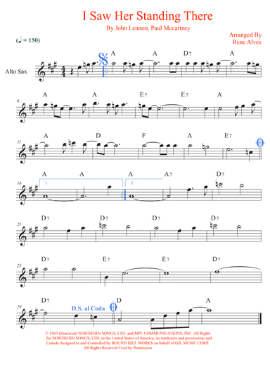 I Saw Her Standing There