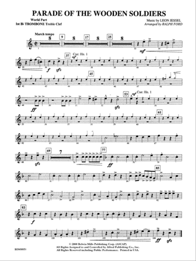 Parade of the Wooden Soldiers: WP 1st B-flat Trombone T.C.