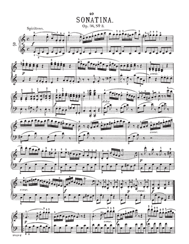 Sonatina In C Major, Op. 36, No. 3