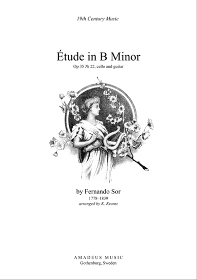 Etude / Study in B Minor for cello and guitar