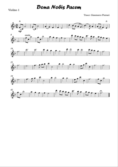 Dona Nobis Pacem (W.A.Mozart)
