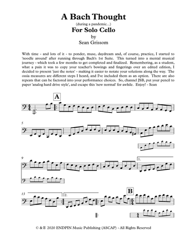 A Bach Thought