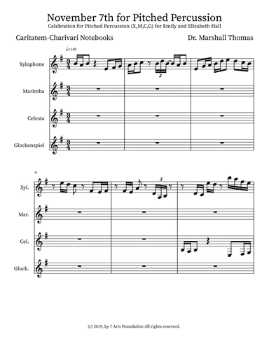 November 7th for Pitched Percussion
