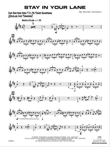 Stay in Your Lane: 2nd Baritone T.C.