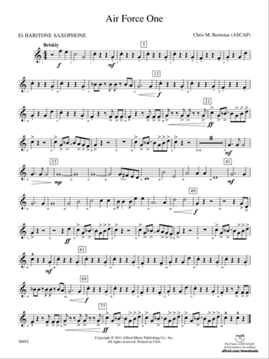 Air Force One: E-flat Baritone Saxophone