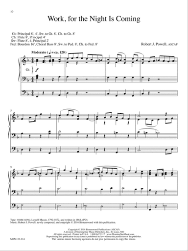 Work, for the Night Is Coming (Downloadable)