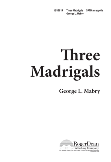 Three Madrigals