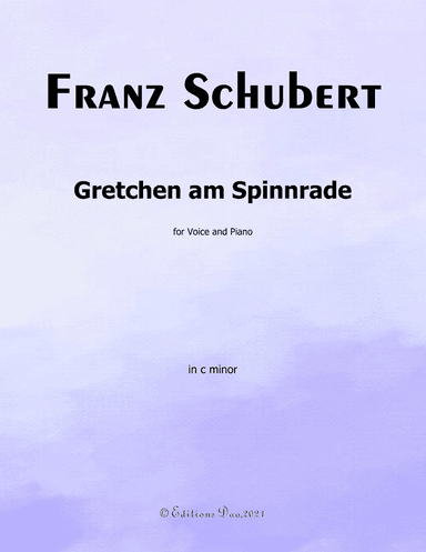 Gretchen am Spinnrade,by Schubert,in c minor