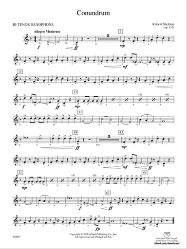 Conundrum: B-flat Tenor Saxophone
