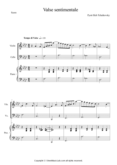 Valse sentimentale Op.51, No.6