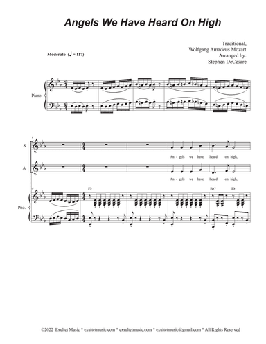 Angels We Have Heard On High (SATB)