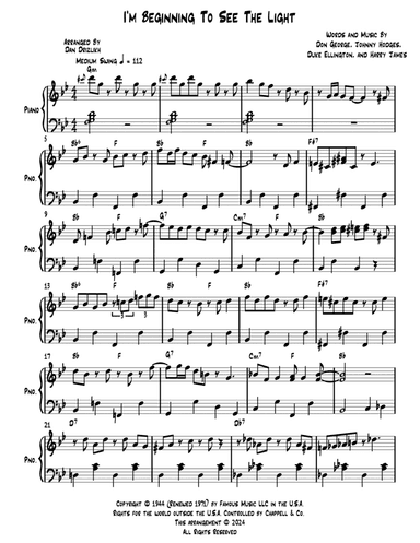 I'm Beginning To See The Light