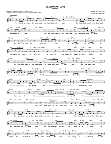 Seasons Of Love (from Rent)
